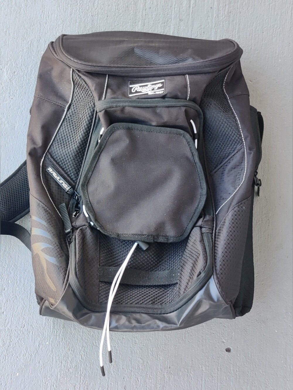 Rawlings Impulse Baseball/Softball Backpack Bat Bag Black